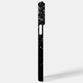 Aangepast zwart glitter Sparkle Monogram Case-Mate iPhone Case (Achterkant / Rechts)