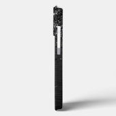 Aangepast zwart glitter Sparkle Monogram Case-Mate iPhone Case (Achterkant / Links)