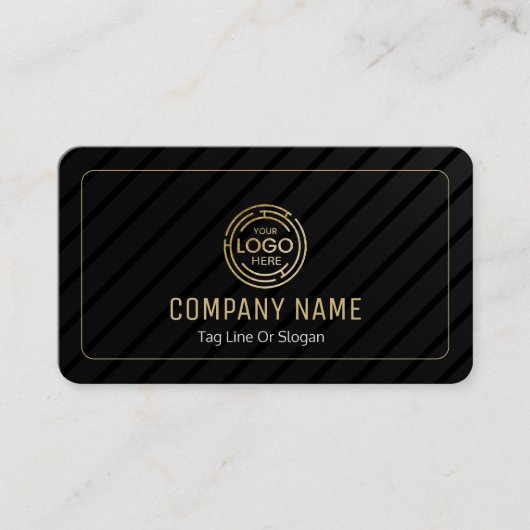 Aangepast zwart + Gold Home Building Lux Visitekaartje (Voorkant)