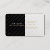 Aangepast zwart + Gold Home Building Lux Visitekaartje (Achterkant)