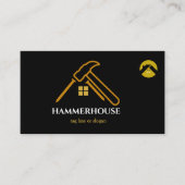 Aangepast zwart + Gold Home Building Lux Visitekaartje (Voorkant)