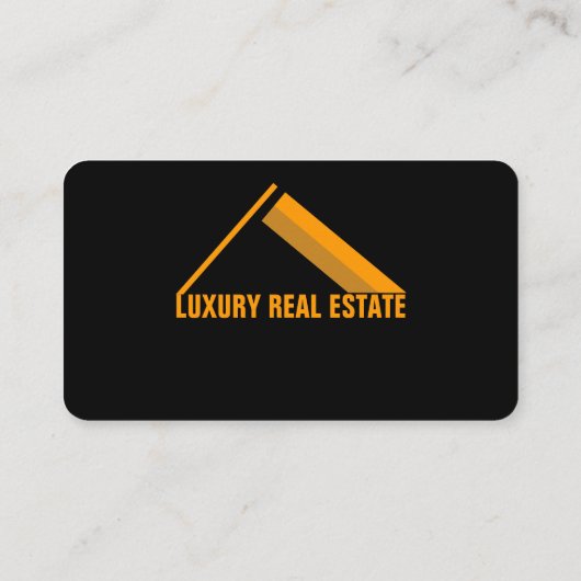 Aangepast zwart + Gold Home Building Lux Visitekaartje (Achterkant)