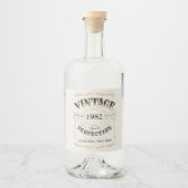 Aangepast zwart goud  gekleed tot perfect likeurfles etiket (Voorkant)