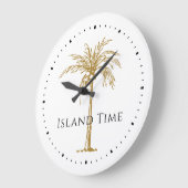 Aangepast zwart-goudpalmpalm tropisch grote klok (Hoek)