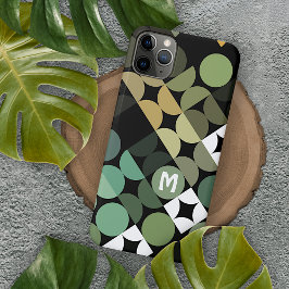 Aangepast zwart-groen Blauwgroen blauw retroArt-pa iPhone 11Pro Max Hoesje