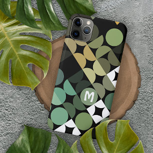 Aangepast zwart-groen Blauwgroen blauw retroArt-pa iPhone 11Pro Max Hoesje