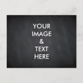Aangepast zwart karton op maat Uw eigen hot Briefkaart (Voorkant)