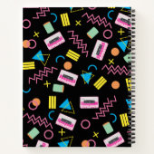 Aangepast zwart, kleurrijk 80-inch Retropatroon Notitieboek (Achterkant)