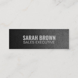 Aangepast "zwart leder"-instagram mini visitekaartje