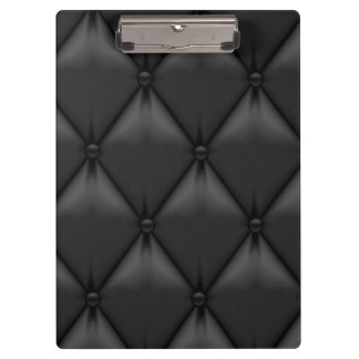 Aangepast zwart leder retro klembord