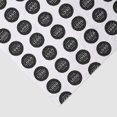 Aangepast zwart merk voor zakelijke Logo, gevariee Tissuepapier (Detail)