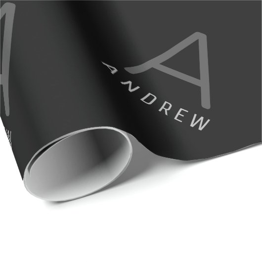 Aangepast zwart, modern cadeaupapier (Rol Hoek)