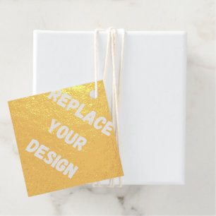 Aangepast zwart ontwerp Voeg foto of tekst toe Bedankjes Labels