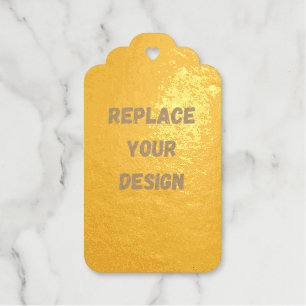 Aangepast zwart ontwerp Voeg foto of tekst toe Cadeaulabels