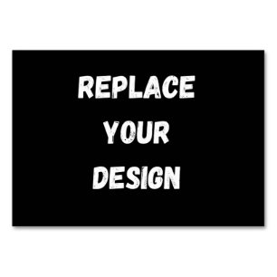 Aangepast zwart ontwerp Voeg foto of tekst toe Kaart