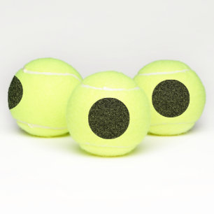Aangepast zwart ontwerp Voeg foto of tekst toe Tennisballen