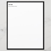 Aangepast zwart-RESUME CV-fotosjabloon (Achterkant)