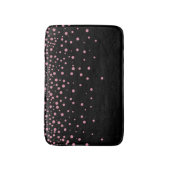 Aangepast zwart-roze glitter-Confetti op maat Badmat (Voorkant Verticaal)