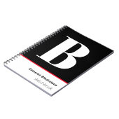 Aangepast zwart schetsboek notitieboek (Linkerzijde)