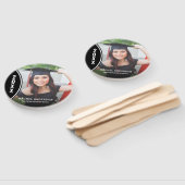 Aangepast zwart-wit Afstuderen Foto handschrift Handwaaier (Niet-gemonteerd)