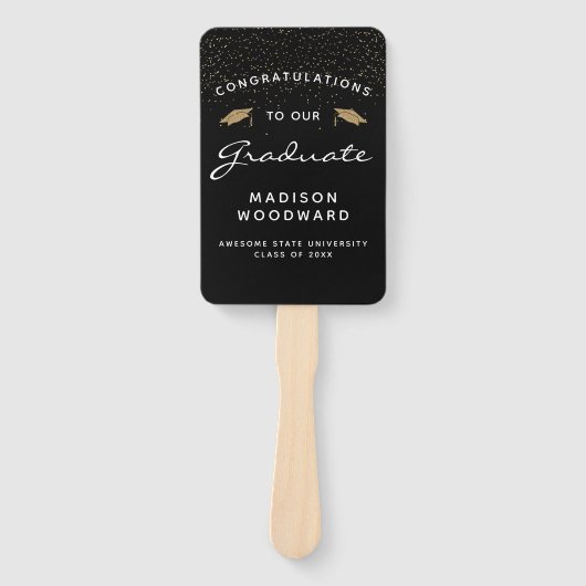 Aangepast zwart-wit Afstuderen voor foto's Handwaaier (Voorkant)