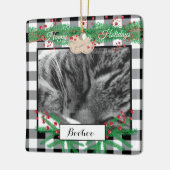 Aangepast zwart wit buffet Ornament Kat negeren (Links)