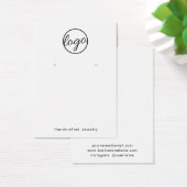 Aangepast zwart-wit, eenvoudig beeldscherm met Log Visitekaartje (Bureau)