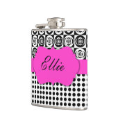 Aangepast zwart-wit glam heupfles (Links)