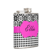 Aangepast zwart-wit glam heupfles (Rechts)