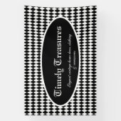 Aangepast zwart-wit Harlequin Spandoek (Verticaal)