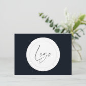 aangepast zwart-wit logo cue kaarten (Staand voorkant)