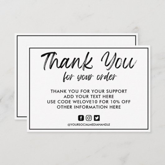 Aangepast zwart-wit logo Media invoegen (Voorkant / Achterkant)