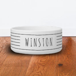 Aangepast zwart-wit modern kat kat voerbakje