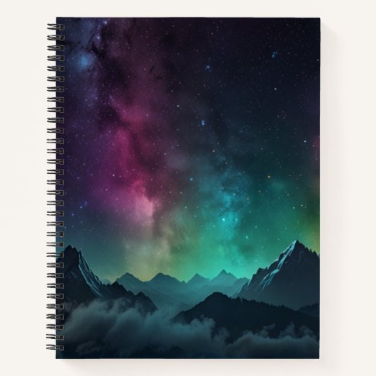 Aangepast zwart-wit monogram schetsboek notitieboek (Voorkant)