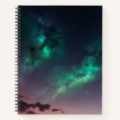 Aangepast zwart-wit monogram schetsboek notitieboek (Voorkant)