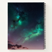 Aangepast zwart-wit monogram schetsboek notitieboek (Achterkant)