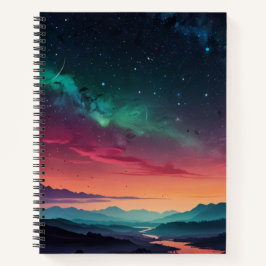 Aangepast zwart-wit monogram schetsboek notitieboek