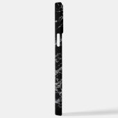 Aangepast zwart-wit patroon met aangrijpbare aante iPhone hoesje (Rechterkant)