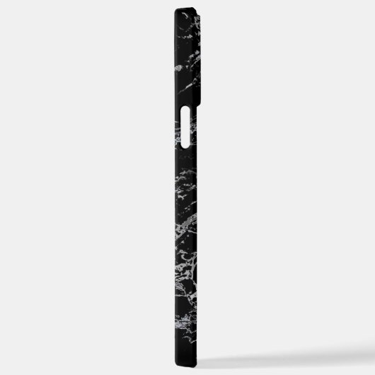 Aangepast zwart-wit patroon met aangrijpbare aante iPhone hoesje (Rechterkant)