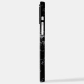 Aangepast zwart-wit patroon met aangrijpbare aante iPhone hoesje (Linkerkant)