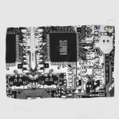 Aangepast zwart-wit PCB Afgedrukte Circuit Board G Golfhanddoek (Horizontaal)