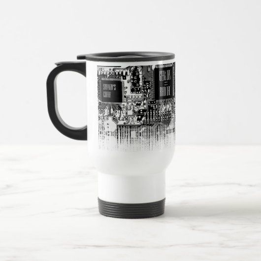 Aangepast zwart-wit PCB Afgedrukte Circuit Board G Reisbeker (Links)