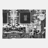 Aangepast zwart-wit PCB Afgedrukte Circuit Board G Theedoek (Horizontaal)