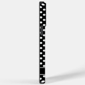 Aangepast zwart-wit polka dot ontwerp Case-Mate iPhone case (Achterkant / Rechts)