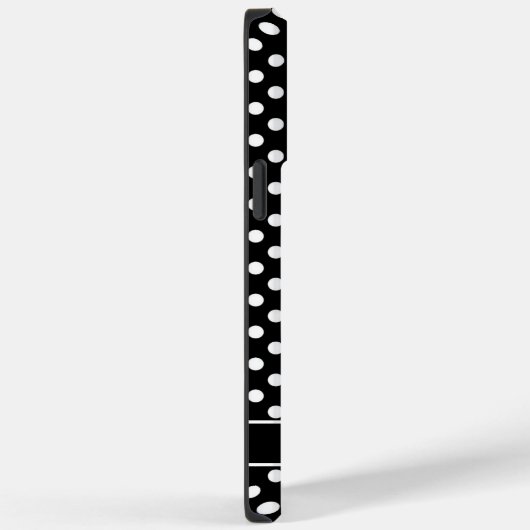 Aangepast zwart-wit polka dot ontwerp Case-Mate iPhone case (Achterkant / Rechts)