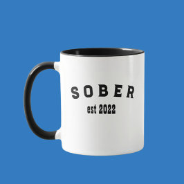 Aangepast zwart-wit Sober-minimalistische koffie Tweekleurige Koffiemok