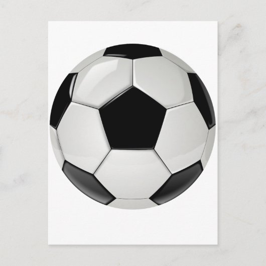 Aangepast zwart-wit Voetbal Briefkaart (Voorkant)