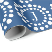 Aangepast zwart-witpapier voor monogram cadeaupapier (Rol Hoek)