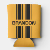 Aangepast zwart, zwart, zwart, sport Stripe Blikjeskoeler (Achterkant)