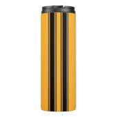 Aangepast zwart, zwart, zwart, sport Stripe Thermosbeker (Achterkant)